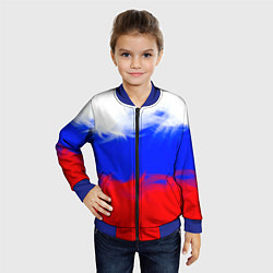 Бомбер детский Россия, цвет: 3D-синий — фото 2