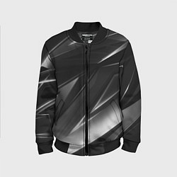Бомбер детский GEOMETRY STRIPES BLACK & WHITE, цвет: 3D-черный