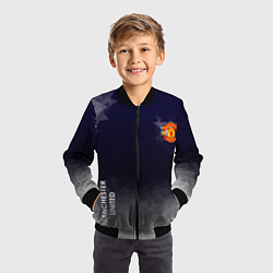 Бомбер детский Manchester United, цвет: 3D-черный — фото 2