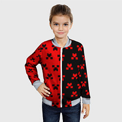 Бомбер детский MINECRAFT CREEPER, цвет: 3D-серый — фото 2