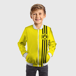 Бомбер детский BORUSSIA, цвет: 3D-белый — фото 2
