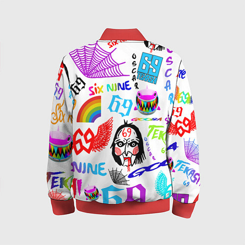 Детский бомбер 6IX9INE / 3D-Красный – фото 2