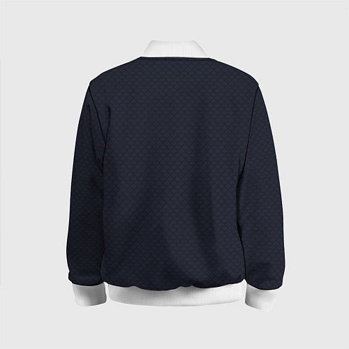 Детский бомбер Змея с короной на черепе / 3D-Белый – фото 2