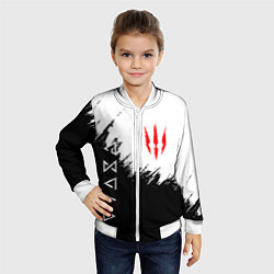 Бомбер детский The Witcher, цвет: 3D-белый — фото 2