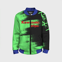 Бомбер детский Kawasaki, цвет: 3D-синий