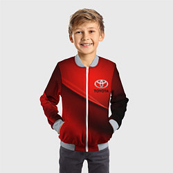 Бомбер детский TOYOTA, цвет: 3D-серый — фото 2