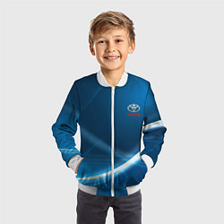 Бомбер детский TOYOTA, цвет: 3D-белый — фото 2