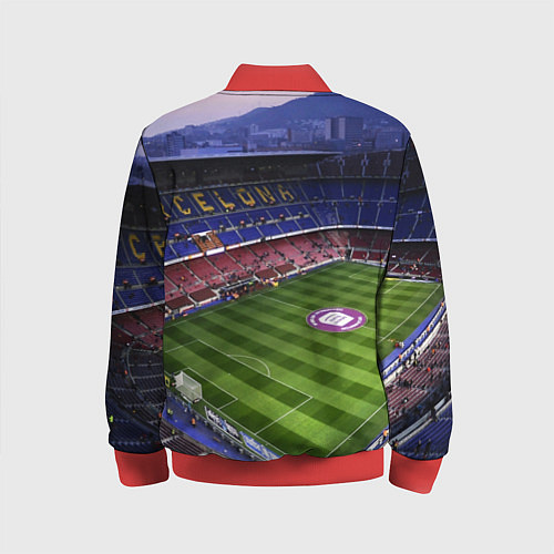 Детский бомбер FC BARCELONA / 3D-Красный – фото 2