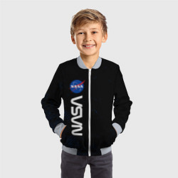 Бомбер детский NASA НАСА, цвет: 3D-серый — фото 2