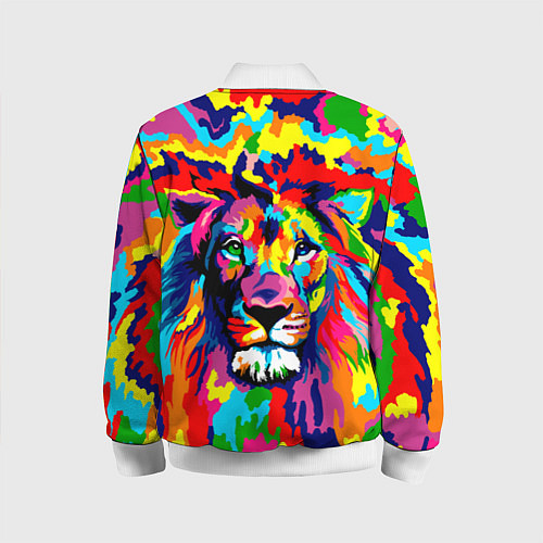 Детский бомбер Лев Artistic Art / 3D-Белый – фото 2