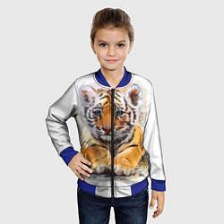Бомбер детский Tiger Art, цвет: 3D-синий — фото 2