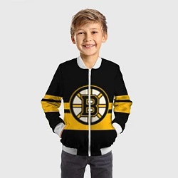 Бомбер детский BOSTON BRUINS NHL, цвет: 3D-белый — фото 2