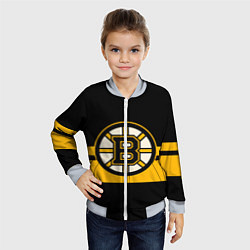 Бомбер детский BOSTON BRUINS NHL, цвет: 3D-серый — фото 2