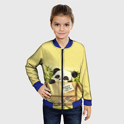 Бомбер детский Заказывали Панду? ?, цвет: 3D-синий — фото 2