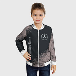 Бомбер детский MERCEDES МЕРСЕДЕС, цвет: 3D-белый — фото 2