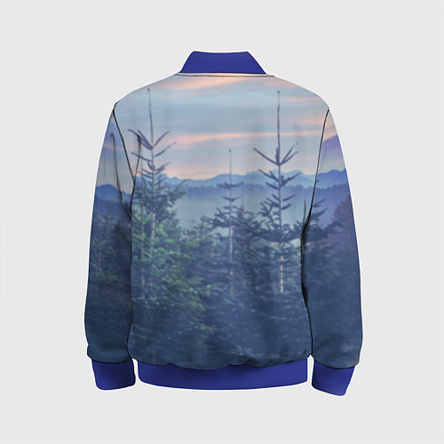 Детский бомбер Незуко / 3D-Синий – фото 2