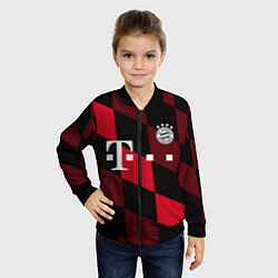 Бомбер детский ФК Бавария Мюнхен, цвет: 3D-черный — фото 2