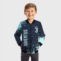 Бомбер детский JUVENTUS ЮВЕНТУС, цвет: 3D-черный — фото 2