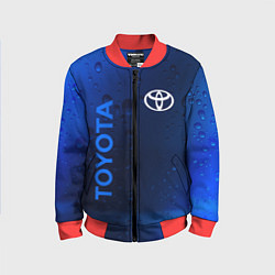 Бомбер детский TOYOTA ТОЙОТА, цвет: 3D-красный