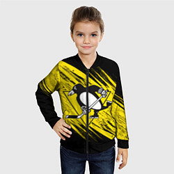 Бомбер детский Pittsburgh Penguins Sport, цвет: 3D-черный — фото 2