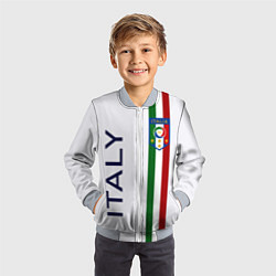 Бомбер детский СБОРНАЯ ИТАЛИИ, цвет: 3D-серый — фото 2
