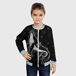 Бомбер детский Космический Кит, цвет: 3D-серый — фото 2