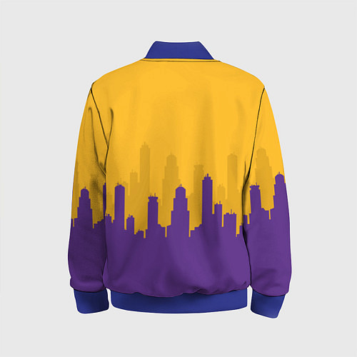 Детский бомбер LOS ANGELES LAKERS / 3D-Синий – фото 2