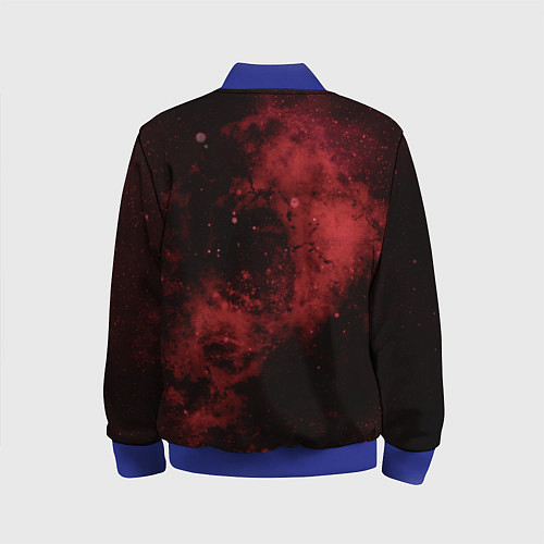 Детский бомбер Черный клевер / 3D-Синий – фото 2