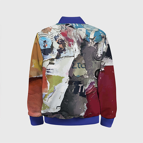 Детский бомбер Street art / 3D-Синий – фото 2