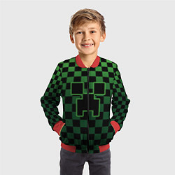 Бомбер детский Minecraft, цвет: 3D-красный — фото 2
