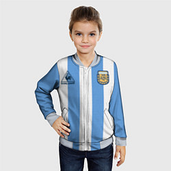 Бомбер детский Джерси Марадоны с автографом, цвет: 3D-серый — фото 2