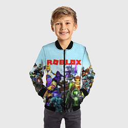 Бомбер детский ROBLOX, цвет: 3D-черный — фото 2