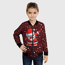 Бомбер детский Dab-Santa, цвет: 3D-черный — фото 2
