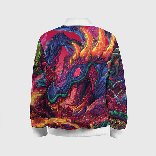 Детский бомбер HYPER BEAST / 3D-Белый – фото 2