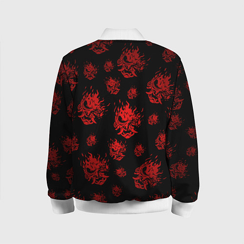 Детский бомбер RED SAMURAI PATTERN / 3D-Белый – фото 2