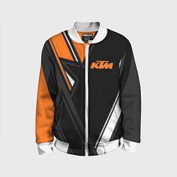 Бомбер детский KTM КТМ, цвет: 3D-белый