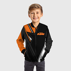 Бомбер детский KTM КТМ, цвет: 3D-черный — фото 2