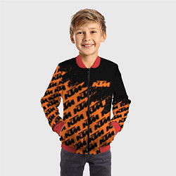 Бомбер детский KTM КТМ, цвет: 3D-красный — фото 2