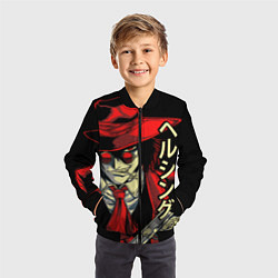 Бомбер детский Хеллсинг, цвет: 3D-черный — фото 2