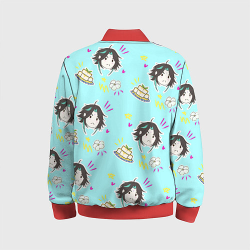 Детский бомбер Сяо и тофу / 3D-Красный – фото 2