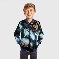 Бомбер детский Solo leveling, цвет: 3D-синий — фото 2