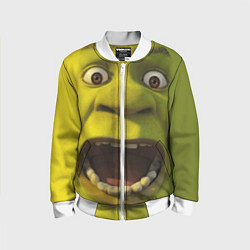 Бомбер детский Shrek is Yelling, цвет: 3D-белый