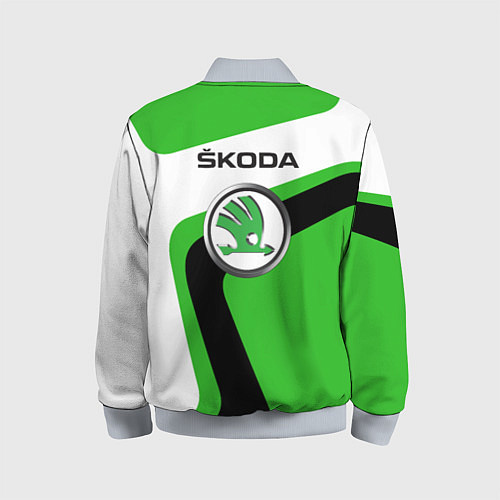 Детский бомбер Skoda / 3D-Серый – фото 2