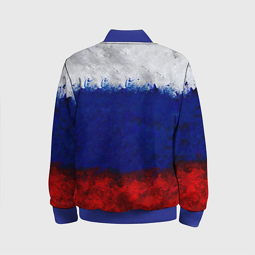 Детский бомбер Россия Russia Герб / 3D-Синий – фото 2