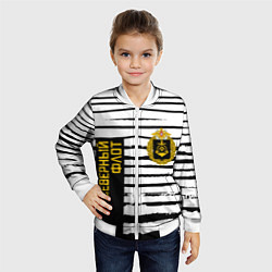 Бомбер детский СЕВЕРНЫЙ ФЛОТ ТЕЛЬНЯШКА ВМФ, цвет: 3D-белый — фото 2