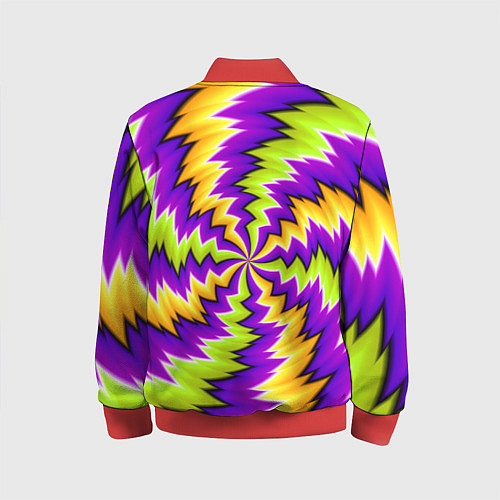 Детский бомбер ЛЕДЕНЕЦ КОНФЕТА КАРАМЕЛЬ / 3D-Красный – фото 2