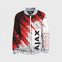 Бомбер детский FC AJAX AMSTERDAM ФК АЯКС, цвет: 3D-серый