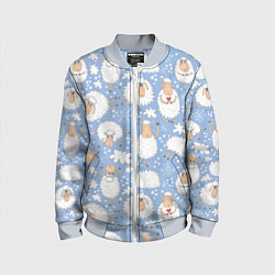 Детский бомбер Счастливые овечки