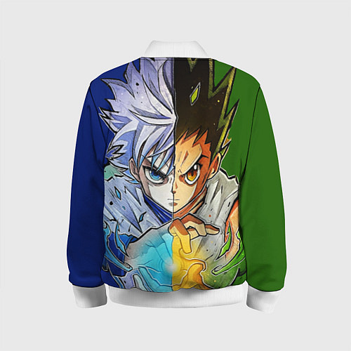 Детский бомбер Киллуа золдик и Гон хантер / 3D-Белый – фото 2