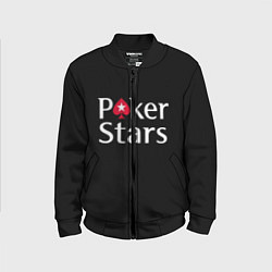 Бомбер детский Poker Stars, цвет: 3D-черный